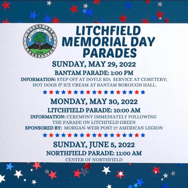Memorial Day weekend Litchfield CT