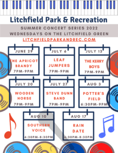 Litchfield CT 2022 free summer concerts