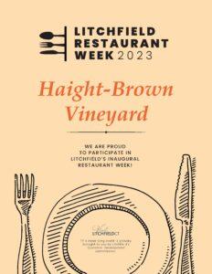 Litchfield Restaurant Week, Haight-Brown Vineyard