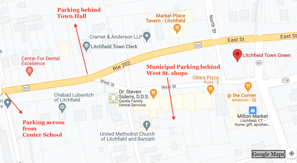 Litchfield CT parking map