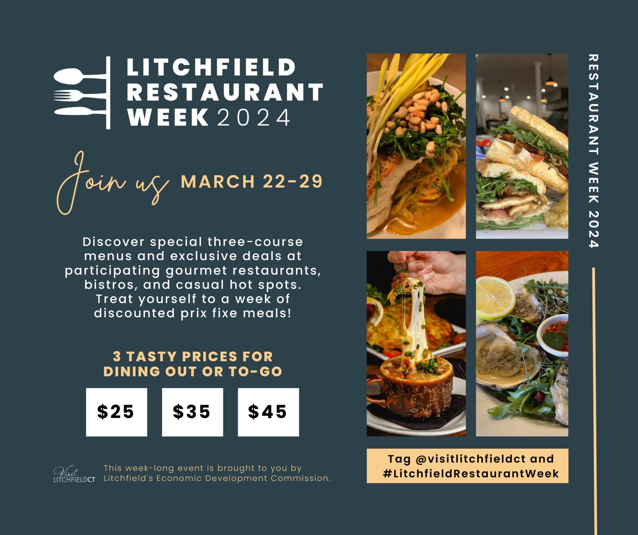 Litchfield’s Popular Restaurant Week Returns March 2229 Visit