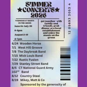 free summer concerts in Litchfield CT 2026